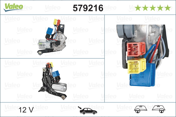 Motor stieračov VALEO